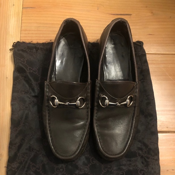 Brown Gucci leather loafers. Sz 9Great condition - Picture 4 of 5